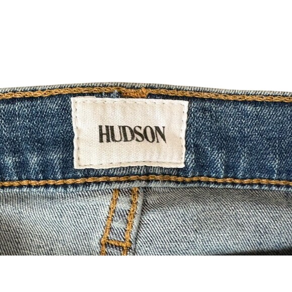 Hudson Crop Harkin Super Skinny Cuffed Destroyed Stretch Jeans Women’s Size 27 - Picture 9 of 16